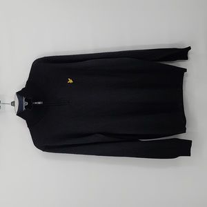 Lyle & Scott Golf Quarter Zip Merino Wool  Sweater Blue Size L